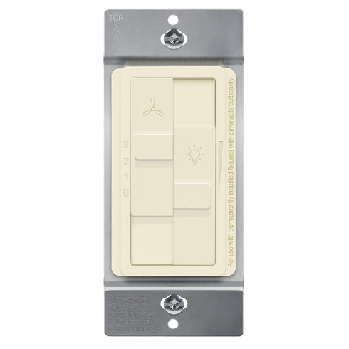 TOPGREENER Kalide Combo Dimmer Switch with 3-Speed Fan Control, Light and Fan