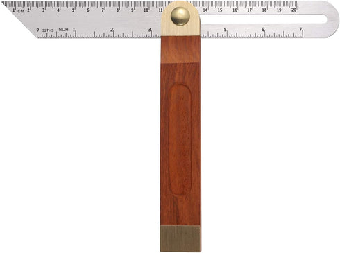 9 Inch Sliding T-Bevel Gauge, DOITOOL Woodworking T Bevel Angle Finder with Hardwood Handle and Metric Marks