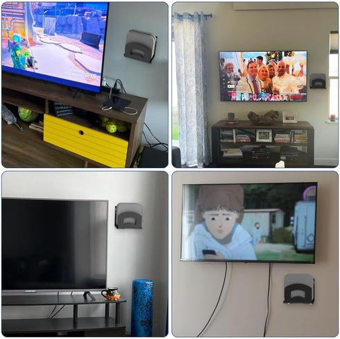 Yantuo Cable Box Mount, Adjustable Wall Mount Holder for Small Wide Devices, Like Streaming Media Devices, DVD Players