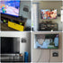 Yantuo Cable Box Mount, Adjustable Wall Mount Holder for Small Wide Devices, Like Streaming Media Devices, DVD Players