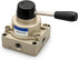 Baomain HV-02 Rotary Lever Hand Valve, PT1/4 Air Flow Control, 3 Position 4 Way