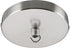 Aspen Creative 21510-41, 4-3/4" 7/16" Contemporary Chandelier & Light Fixture Canopy Kit w/Collar Hook, Brushed Nickel