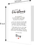 Daddy to be Poem Christmas Card with Envelopes, Funny Christmas Gifts for Dad, Unique Christmas Gift ideas for Daddy