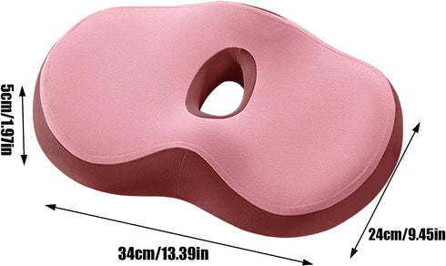 Generic Orthopedic Seat Cushion - Memory Foam Pillow, Pressure Relief Pad | Portable Thick Ergonomic Soft Support