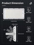 100W 8000LM Lights,6000K Lights,IP65 papasbox LED Flood Light Outdoor, Outdoor Security Daylight White led Stadium