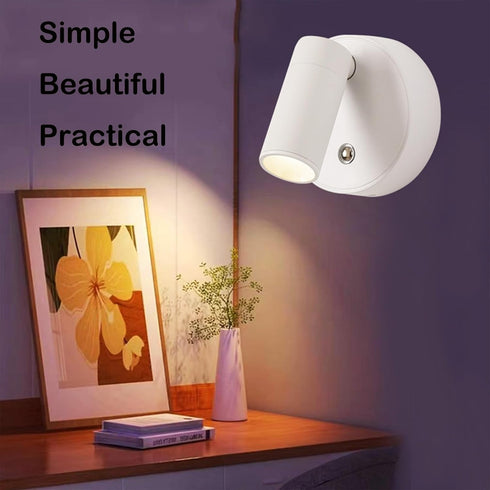 Yinhamnl 360 Spot Lights Indoor, Rechargeable Plant Spotlight Indoor, Rotate Wireless LED Uplighting, Battery Powered