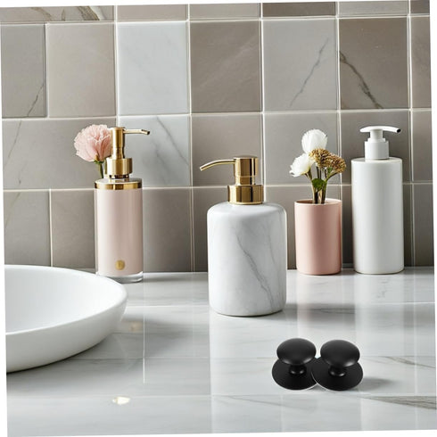 2pcs VILLCASE Stainless Steel Suction Cup Grab Bars Adhesive for Shower Glass Door Cabinet Tub Elderly Safety Easy
