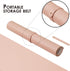 Leather Desk Mat - Non-Slip PU Desk Pad for Office and Home, Ideal for Large Mouse Pad and Desk Mats on Desks (Pink,