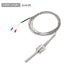 MECCANIXITY K Type Thermocouple Temperature Sensor Probe 1/2" NPT Thread 8x50mm 6.6ft Wire 0 to 800°C(32 to 1472°F) 304 Stainless Steel