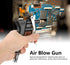 Air Compressor Duster, 1/4" High Pressure Blow Gun with Pistol-Grip Connector and Extension Nozzle for Pneumatic