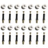 50 Sets Furniture Connecting Cam Lock Fittings with Dowel, Cam Lock Nuts and Screws for Wardrobe and Cabinet