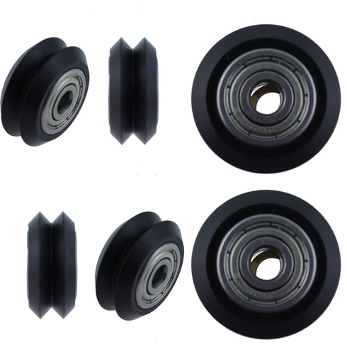 3D Printer V Slot Wheel SQXBK, 6PCS Gantry Wheel, POM Polycarbonate Roller for Ender 3, CR10, Artillery Sidewinder