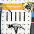 24pcs Gadpiparty Heavy Duty Iron Wire Pegboard J Hooks for Hanging Tools, Compact Dark Peg Wall Hooks for Workshop