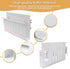 Desk Side Storage, No Drill Steel Hanging Organizer, Laptop Holder for Office & Home (White)