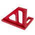 3D Multi-Angle Measuring Ruler, 45/90 Degree Aluminum Alloy Woodworking Square Protractor for Engineers