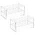 PATIKIL 18 Holes Tube Rack, 2Pcs Clear Acrylic Tube Holder Stand for Less Than 16mm Dia Tube