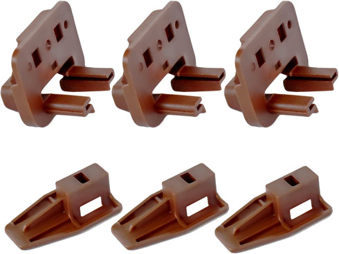 10PCS Drawer Slides Repair Kits for Center Mount Drawer Slides, Plastic Drawer Guides for Rite-Trak I (dresser)