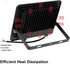 Yokqexz 30W IP66 Timer(20W,White Smart LED Flood Light with Remote White Light - Waterproof Motion Sensor Light