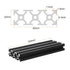 uxcell T Slot 2060 Aluminum Extrusion Profile European Standard 150mm x 60mm Anodized Black Linear Rail Extrusion Frame for 3D Printer, CNC, DIY