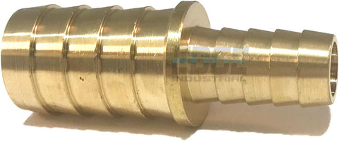 3/4" X 1/2" Hose ID Brass Barb Reducer SPLICER Fitting Fuel/AIR/Water/Oil/Gas/WOG (Qty 1)
