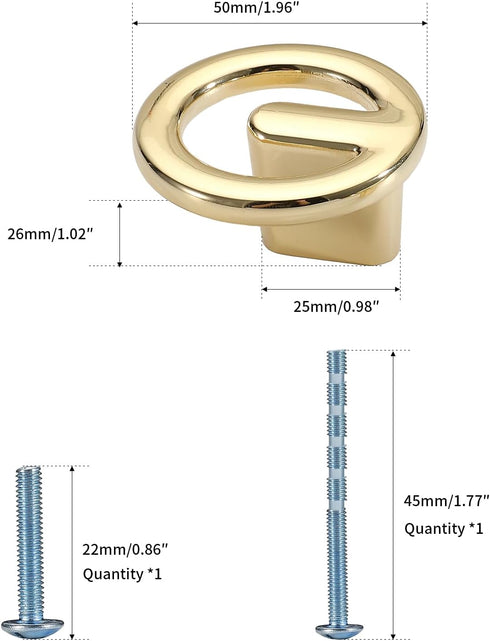 8 Packs of Large Gold Modern Minimalist Cabinet Door Handles,Single Hole Wardrobe Doors,Bedside cabinets,cabinets
