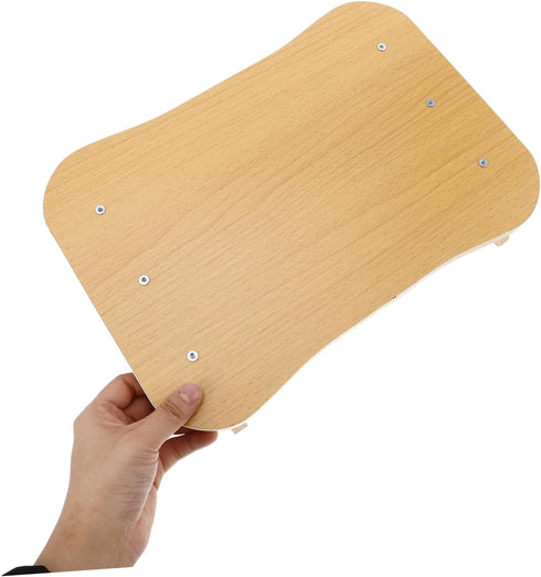 Baluue Wooden Footrest Stool Compact Non-Slip Design for Under Desk Use Portable Step Stool for Bathroom and Office