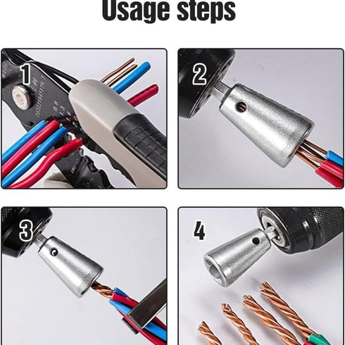 Wire Twisting Tools Stripper for Electricians, Power Drill Wire Stripping Tool for Electrical Work