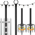 Mutovlin 2 Pack String Light Poles,10 Ft Light Poles for Outside String