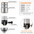 SIXZOONM E26 Bulb 1-Pack UL Listed lamp Socket - Silver, Light Socket Replacement with ON/Off Switch, Lamp Fixture