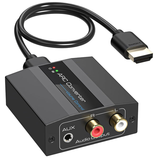 HDMI ARC Adapter 4K60Hz HDMI ARC Audio Extractor with 3.5mm and L