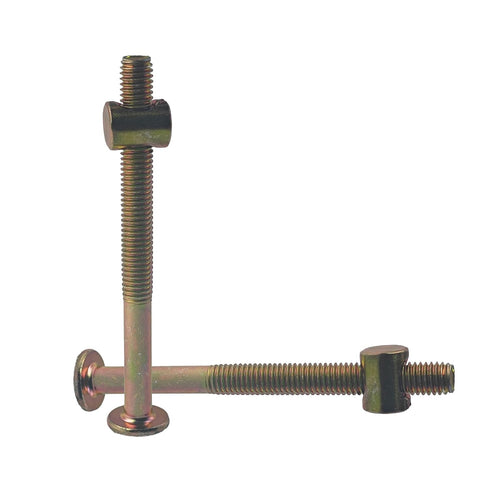 STFRBTH M8 90mm Set, x Hex Socket Barrel Bolt Zinc Plated Furniture Connector Screws with Nuts for Crib Bed Chair
