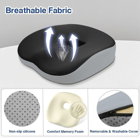 ACBAGI Coccyx,Tailbone Seat Cushions,Comfort Memory Foam Cushion for Office Chair,Car Seat, Donut Cushion for Pain