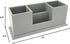 UnionBasic Leather Desk Organizer, Multi-compartment Pen Holder, Gray
