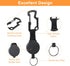 DELSWIN Retractable Key Chain Key-Rings, Heavy Duty Key Holder Belt Clip with Multitool Carabiner, Pack of 3