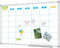 Lockways Dry Erase Calendar Whiteboard, Monthly White Board Calendar 36" x 24", Wall-Mounted Aluminum Framed Board