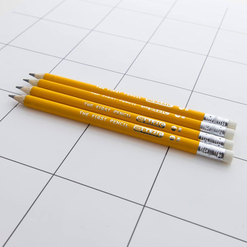BAZIC Pencil Wood Pre-Sharpened #2 HB Jumbo Pencils - Premium Yellow Pencils for School Office (4/Pack), 2-Packs