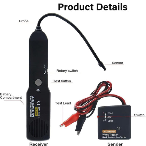 m415pro (1 Set) Cable Tracker Electrical, Automotive Electrical Open&Short Finder Circuit Tester, Automotive Circuit