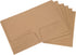 PATIKIL Two-Pocket Folders, 6 Pack A5 Size Letter Files, Portfolio Storage Organizer for Office Business, Brown