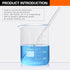 6PCS Glass Stir Sticks, Lab Glass Stirring Rods 8"X2 10"X2, 3PCS Glass Graduated Droppers for Science Lab Kitchen