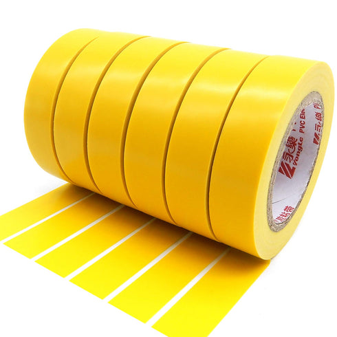 Maveek Electrical Insulation Tape, PVC Vinyl Tapes with Rubber Based Adhesive, Heat Resistant, Waterproof (6 Rolls,