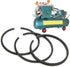 3Pcs Piston Ring, Air Compressor Piston Ring for Pneumatic Drive, Airtight for 55mm Cylinder Diameter