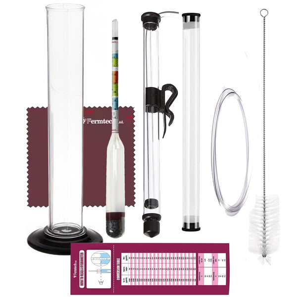 Auto Siphon Mini & Triple Scale Hydrometer Kit with 6 Ft Food-Safe