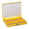 Heathrow Scientific HS15994D Premium Microscope Slide Box, 100-Place, Cork, ABS, Yellow Color