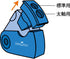 Faber Castell TFC-182797-2 Square Pencil Sharpener, Blue