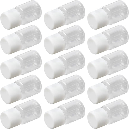 Othmro 100Pcs 5ml Plastic Bottles, Wide Mouth Laboratory Reagent Polyethylene Bottle for Food Store, Transparent Liquid