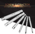Steel Broken Head Taps Extractor Set, 6 Pcs Screw Remover for Everyday Home Repair Work