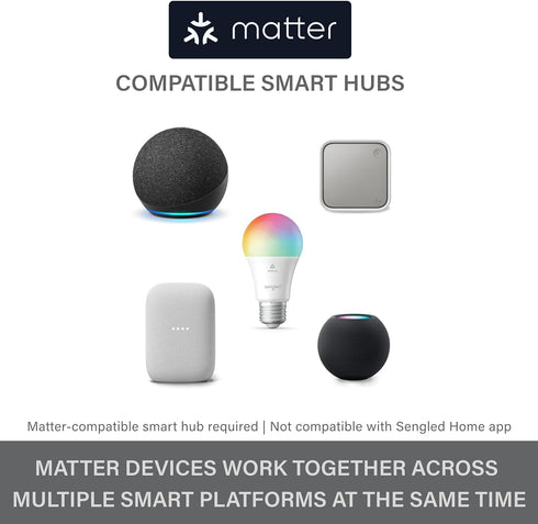 Sengled Bulbs G2, Bulb, Bulbs, 60W 800LM, 2.4 1-Pack LED Smart Light Matter-Enabled, Color Changing Light Smart
