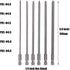 Yakamoz 6Pcs 1/4 Hex Shank Magnetic Cross Phillips Screw Head Screwdriver Bits Set, 5.9-Inch Length