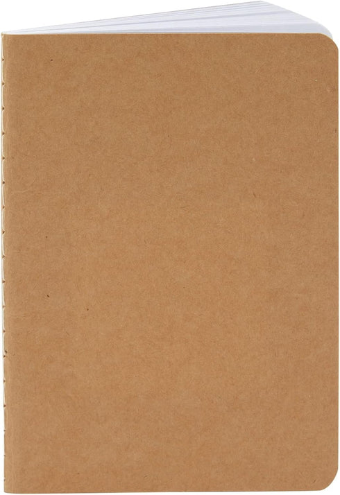 Paper Junkie 12-Pack Kraft Paper Notebooks, A6 Size, 4x6 In Writing Journal with 80 Lined Pages, Notebook Set for