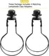 KEJJNYER 4 Pack Bulb Bulb Clip On Lamp Shade Adapter Black, Light Clips For Lamp Shades Holder, Clip On Light Shades
